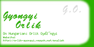 gyongyi orlik business card